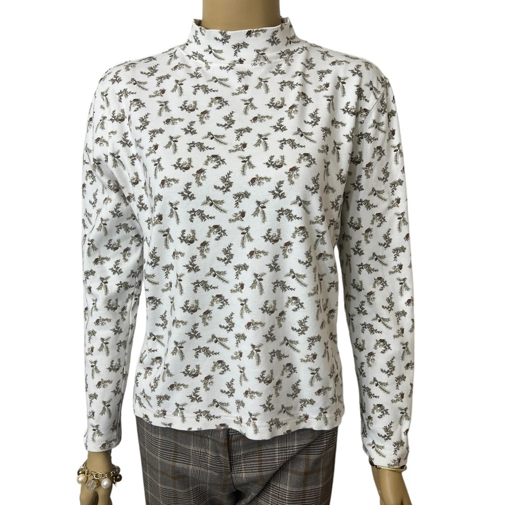 🔥🔥Croft & Barrow Lady Cotton Turtle Neck Sweater Shirt Petite Small☑️ - Picture 2 of 7